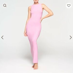 Skims Soft Lounge Sleeveless Long Dress - Cotton Candy